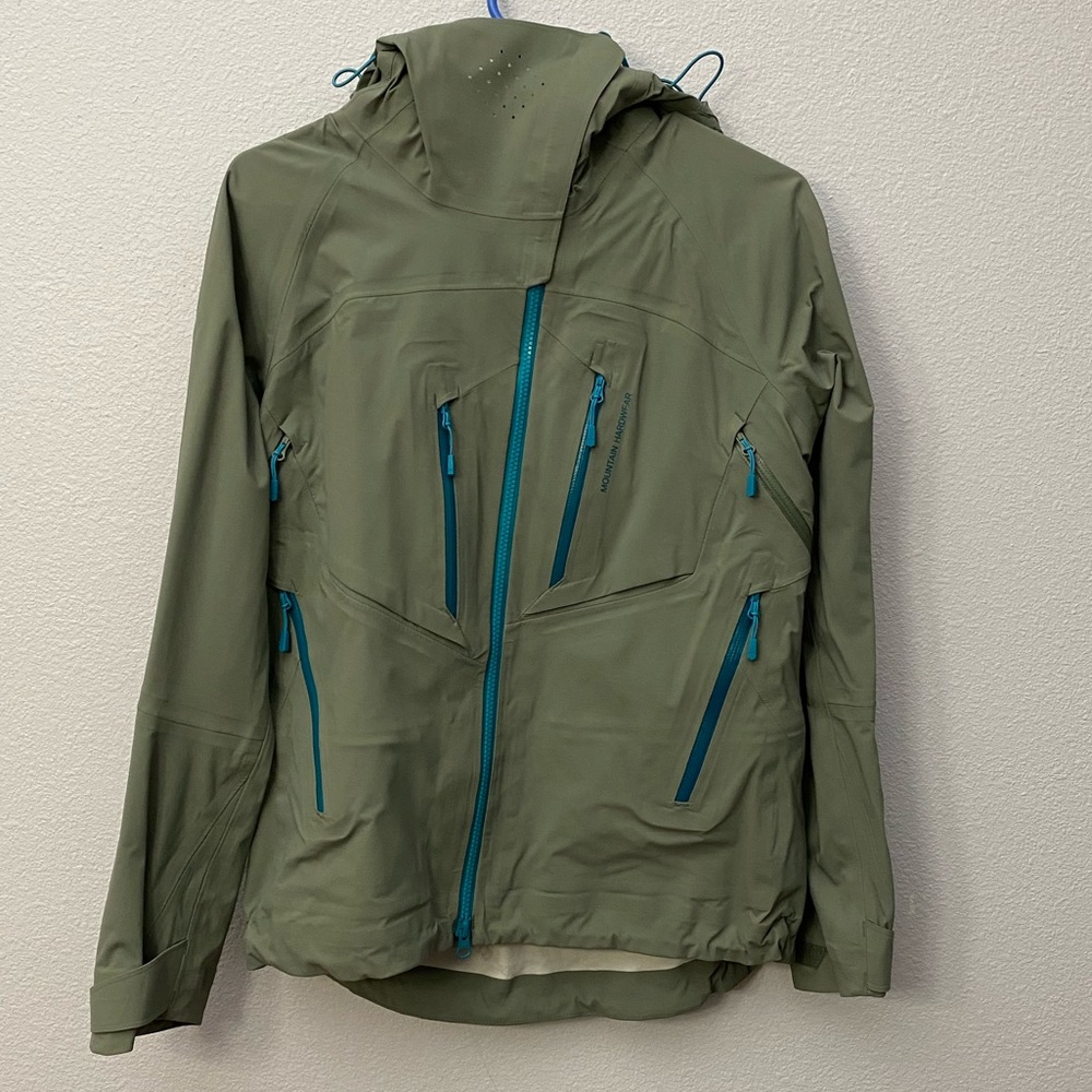 Mountain Hardwear GORE-TEX C-Knit Jacket women’s small green blue ski recco